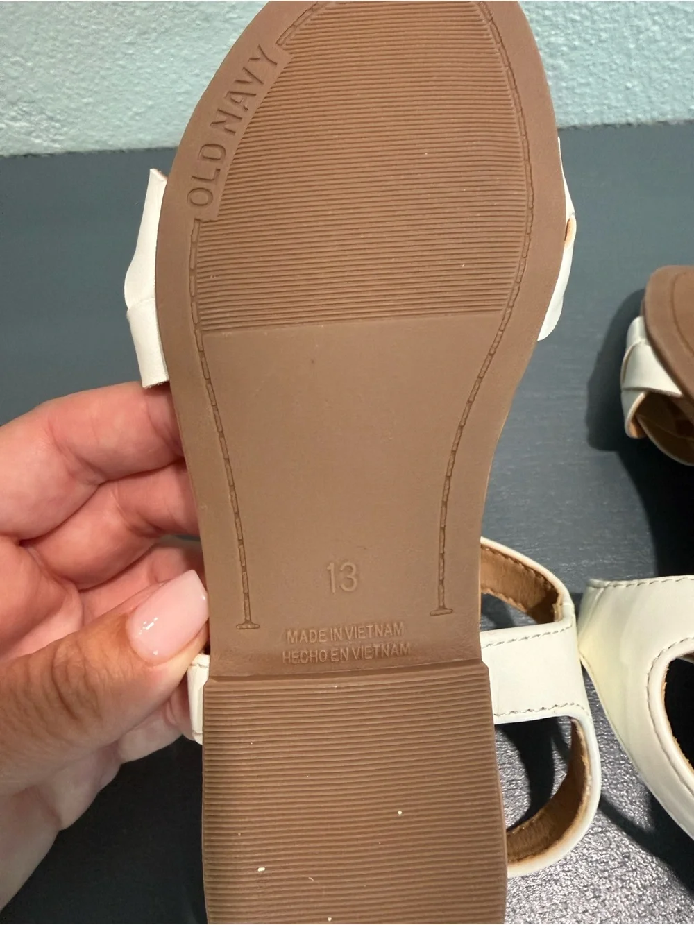 NWOT - Old Navy - Kids White Braided Strap Sandals